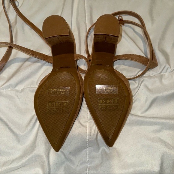 Lulus Camel Ankle Wrap Pumps - Picture 4 of 4